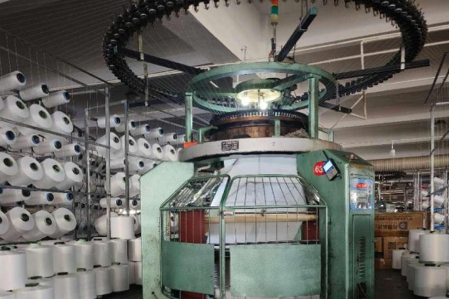 Harmaa kangastuotantomalli-korkea jalka yksipuolinen