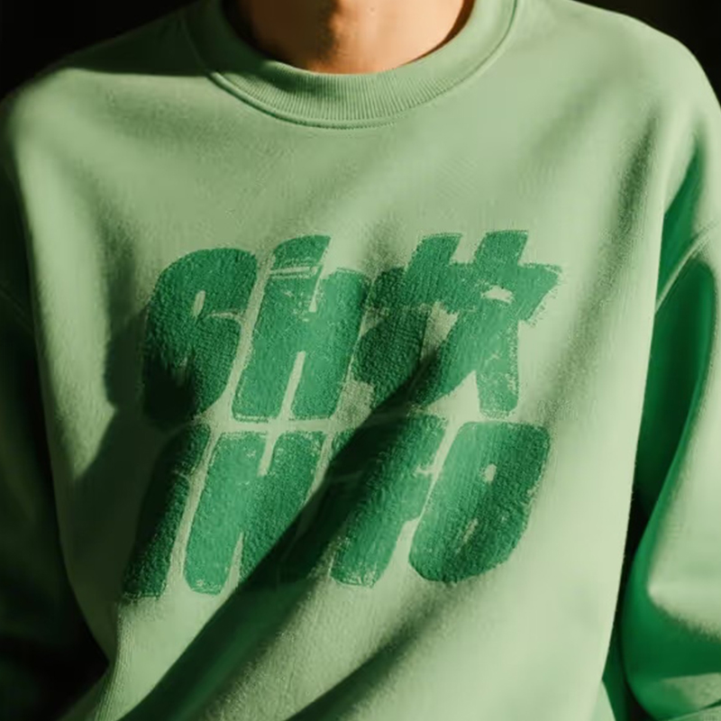 Puhdas puuvilla hengittävä lämmin collegepaita